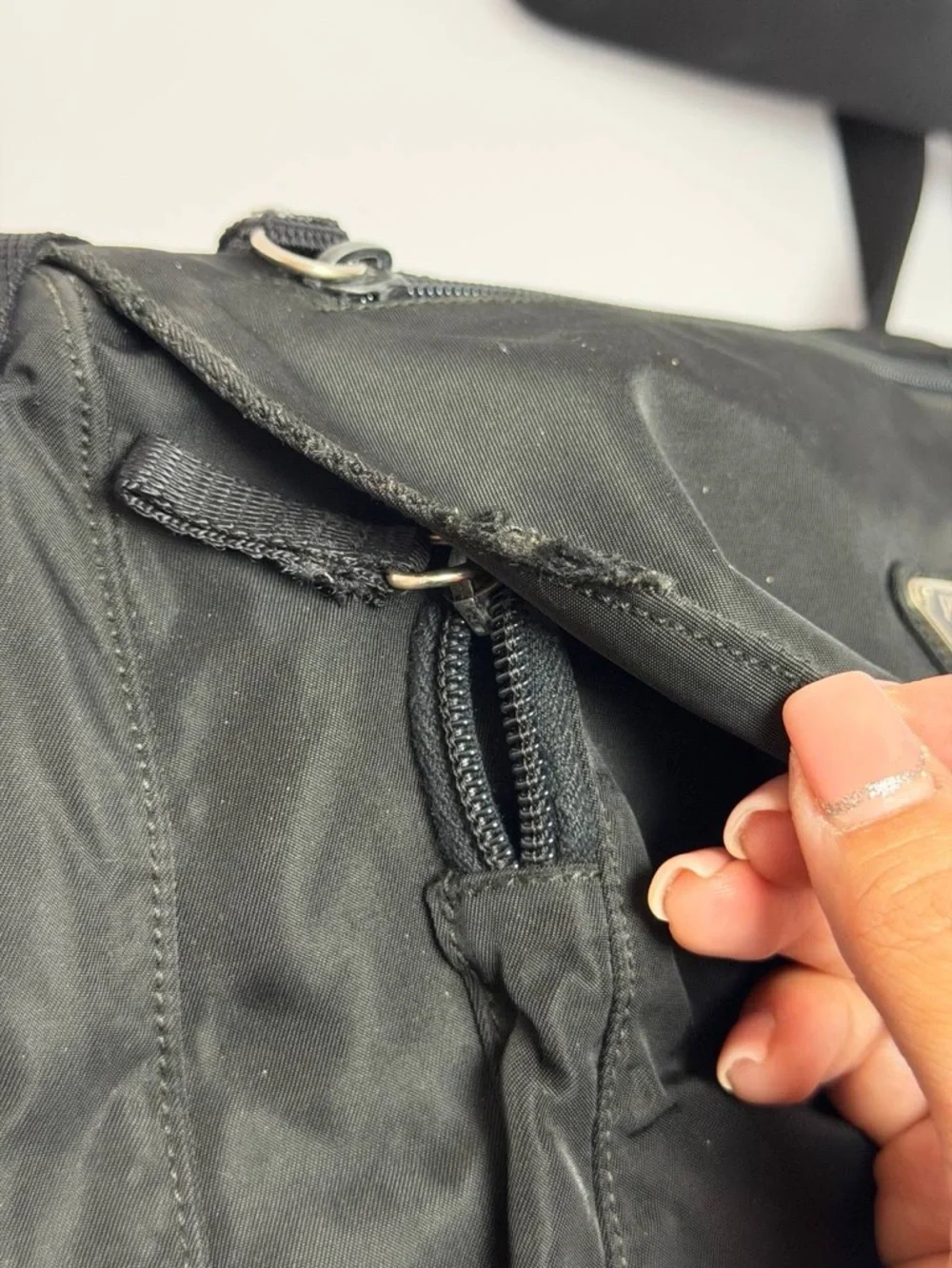 Prada Tessuto Nylon Messenger Shoulder Bag